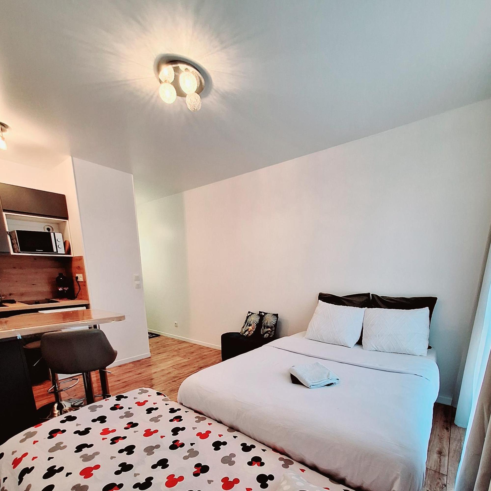 Studio Alpha - 2Min By Train To Disneyland Or 20Min Walk - 5Min Walk To "Val D'Europe" Station Montévrain Exteriér fotografie